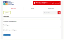 Tablet Screenshot of mondossier.ccas-ratp.fr